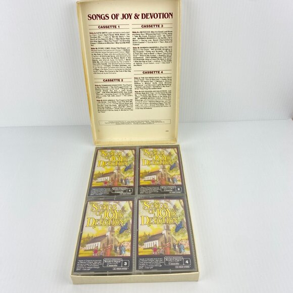 Readers Digest Vintage Cassette Tapes Songs of Joy and Devotion Boxed Set of 4 - Picture 3 of 10